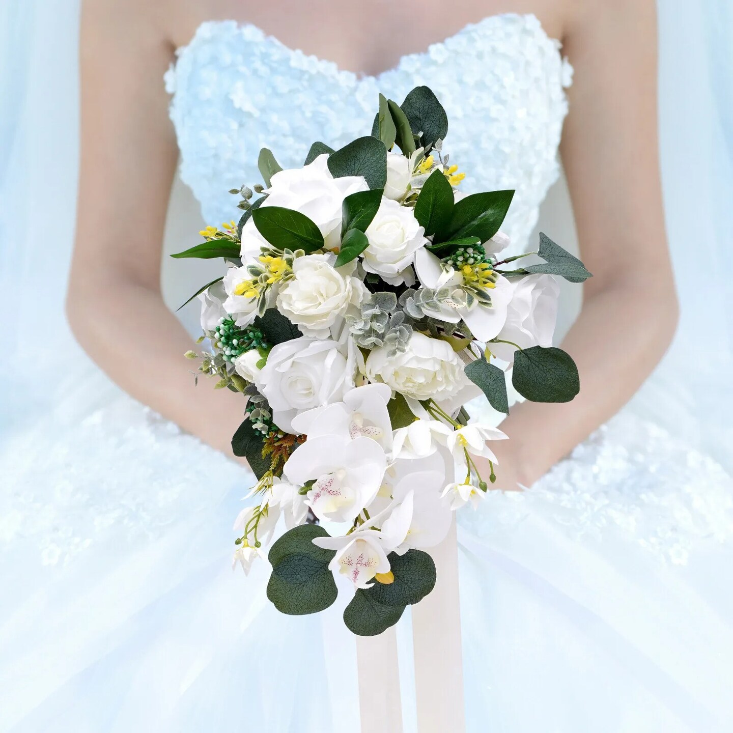 Bridal and Bridesmaid Artificial Flower Bouquet