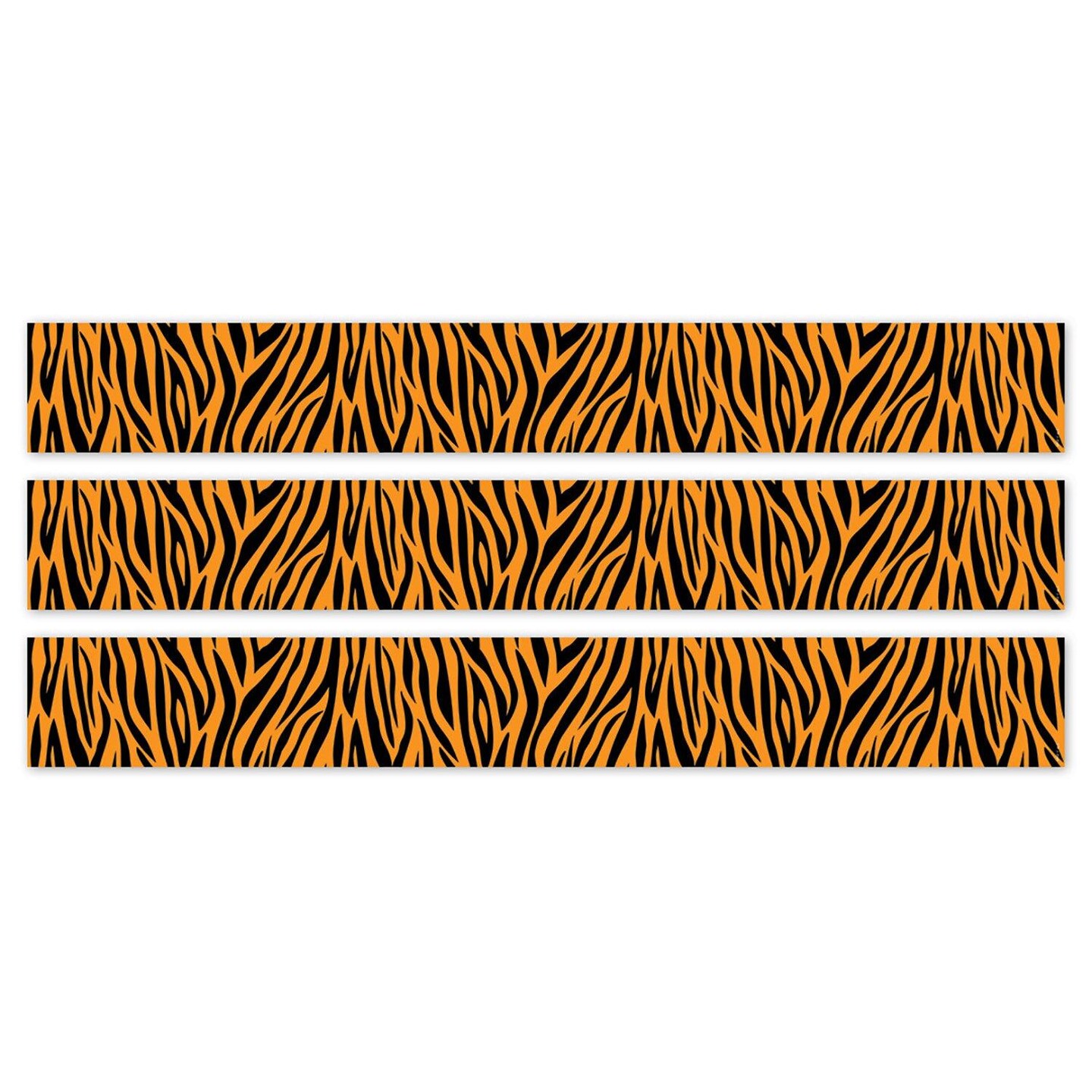 Jungle Friends Tiger Stripes EZ Border, 48 Feet Per Pack, 3 Packs