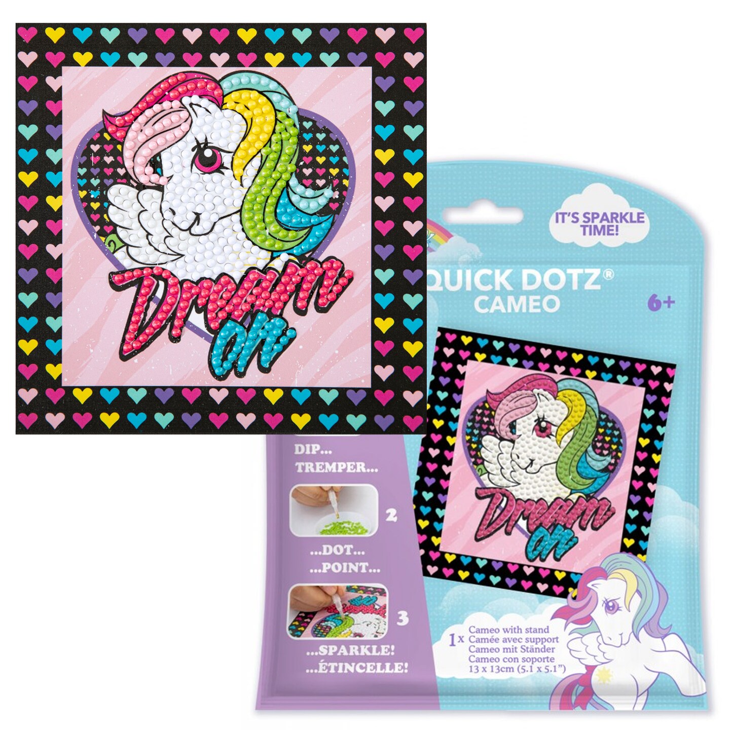 Diamond Dotz My Little Pony Retro - Dream on Diamond Painting Kits for Adults - Diamond Art Kits a Relaxing Creative Craft Kit with Dotz Gems