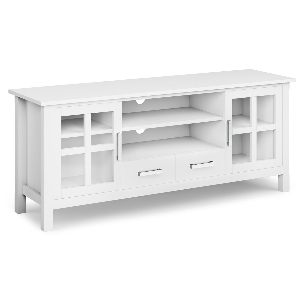 Simplihome Kitchener Solid Wood Universal Tv Media Stand, 60&#x22; , Contemporary