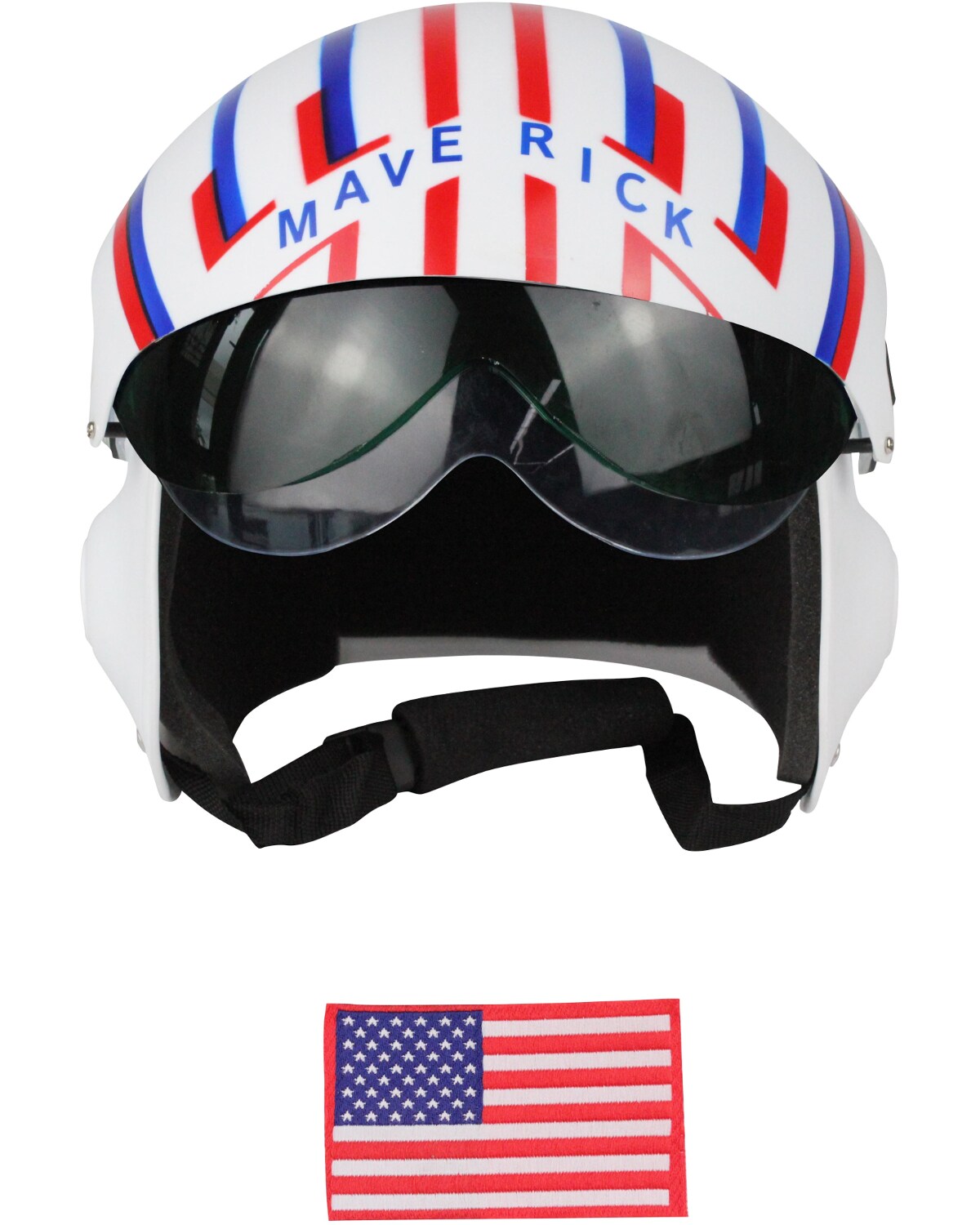 Adult's Air Force Combat Pilot White Maverick Helmet Costume Accessory