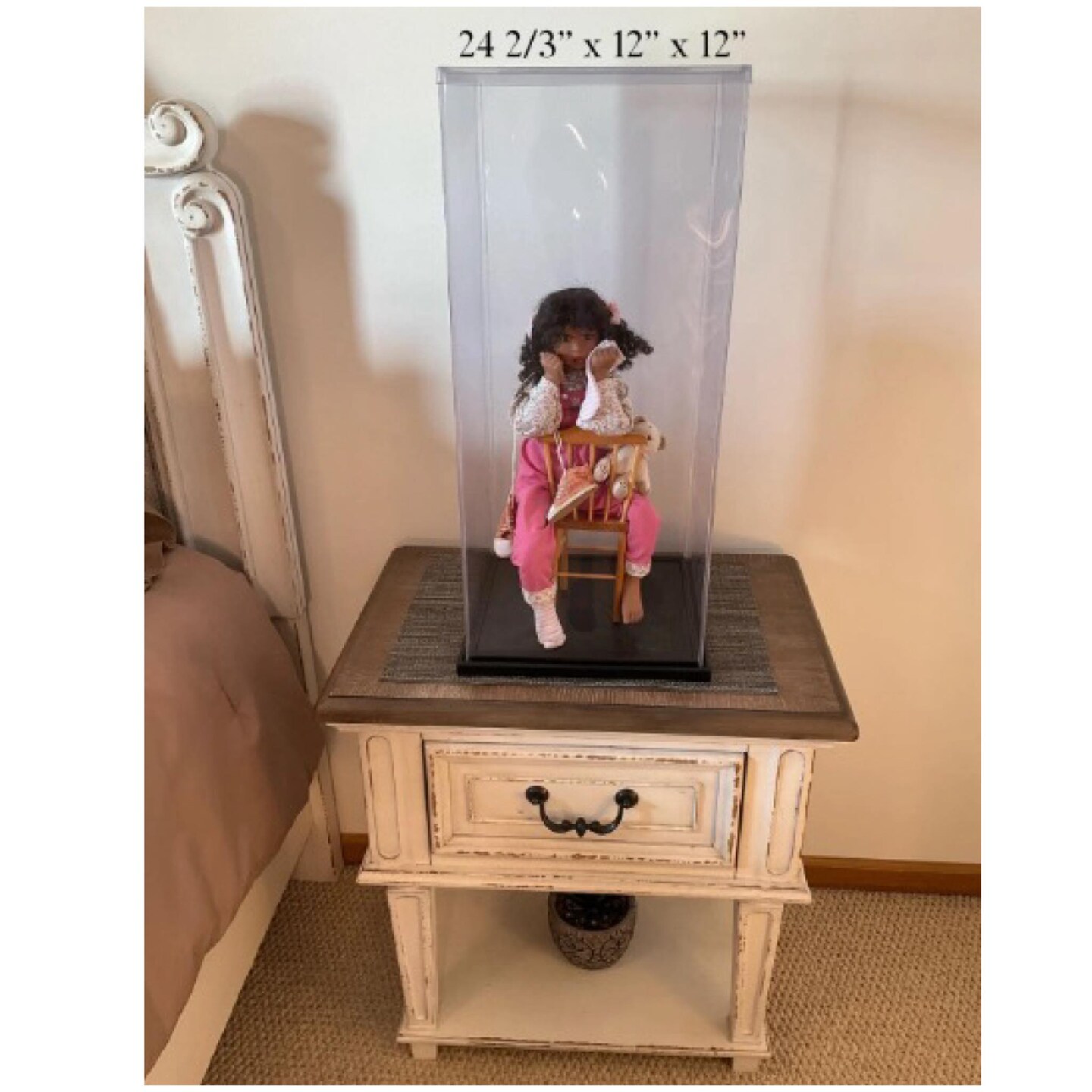 Large doll display case online