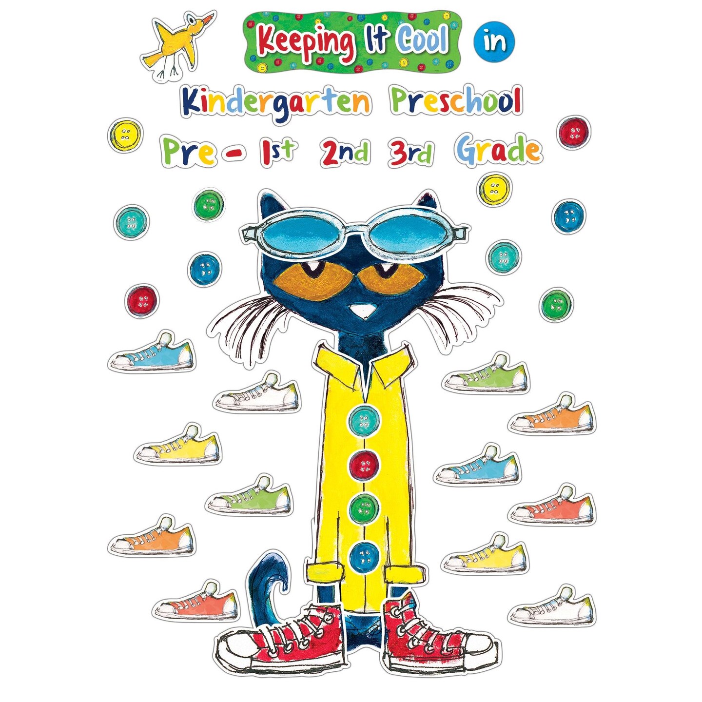 Pete the Cat&#xAE; Keeping It Cool In...Bulletin Board Set