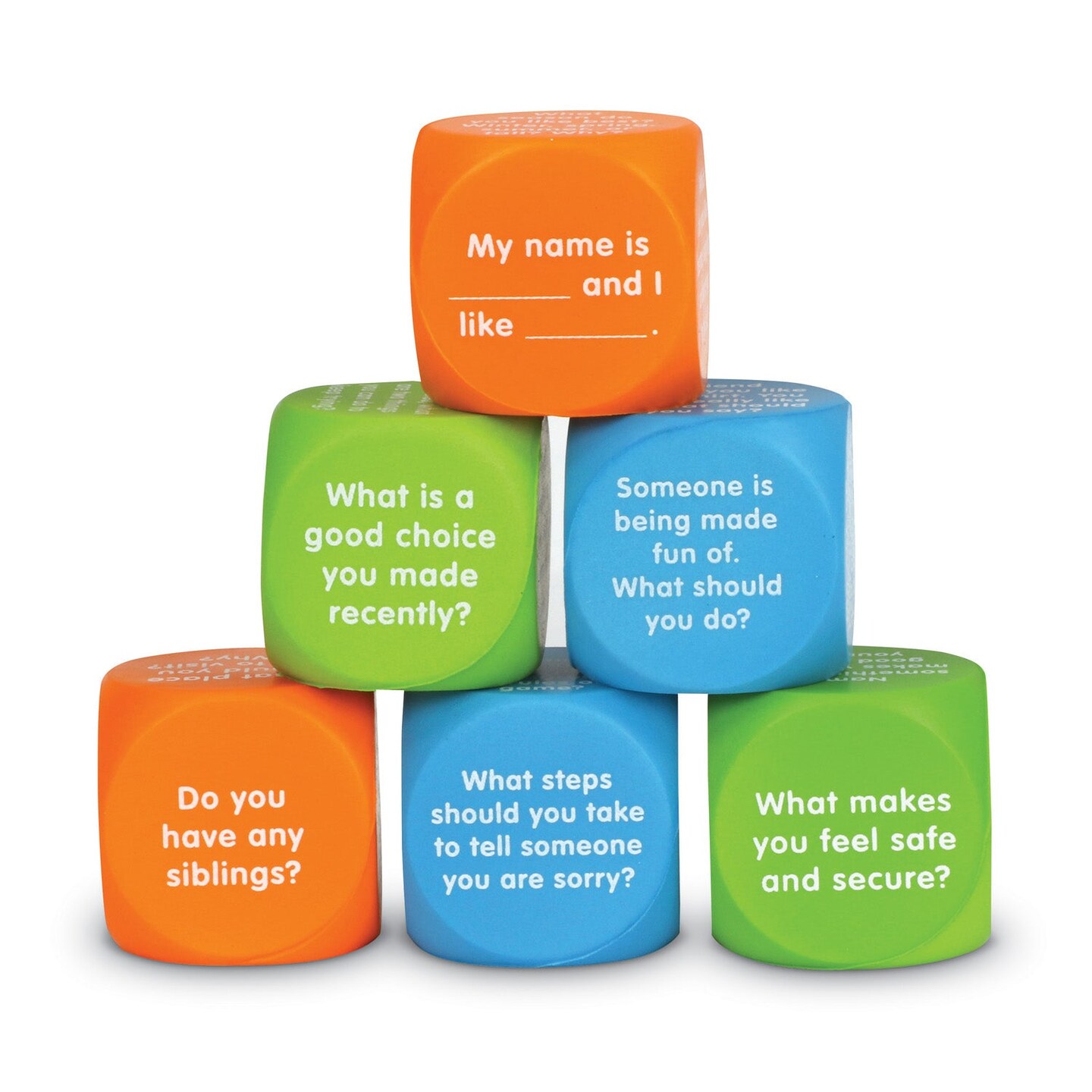 Let&#x27;s Talk! Cubes, Set of 6