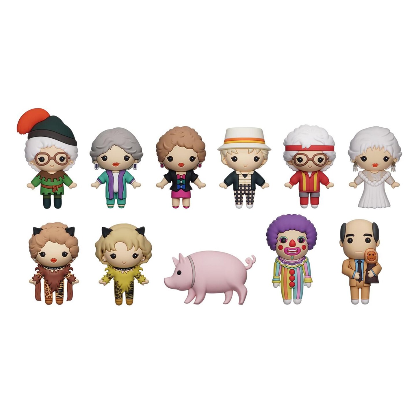 The Golden Girls Series 5 3D Foam Bag Figural Clip | One Random