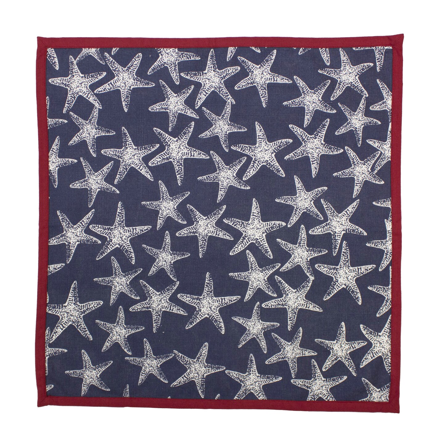 20&#x22; x 20&#x22; Patriotic Red White And Blue 4th of July Starfish Napkins Set Of 2