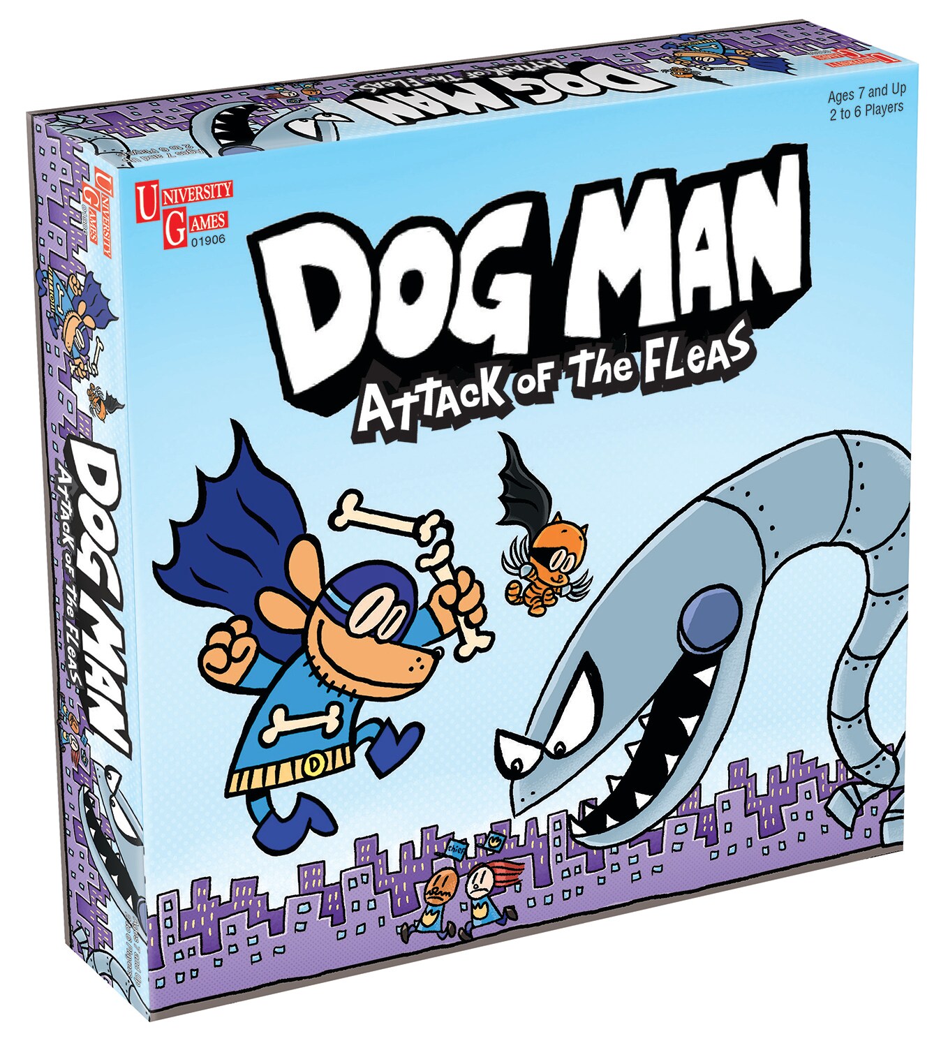 Dog Man Attack of the Fleas Board Game | For 2-6 Players