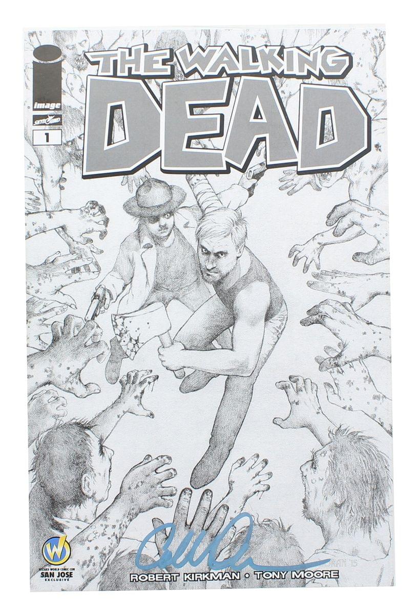Image Comics The Walking Dead #1 | WW San Jose B&W Cover | AUTOGRAPHED - Colleen Doran