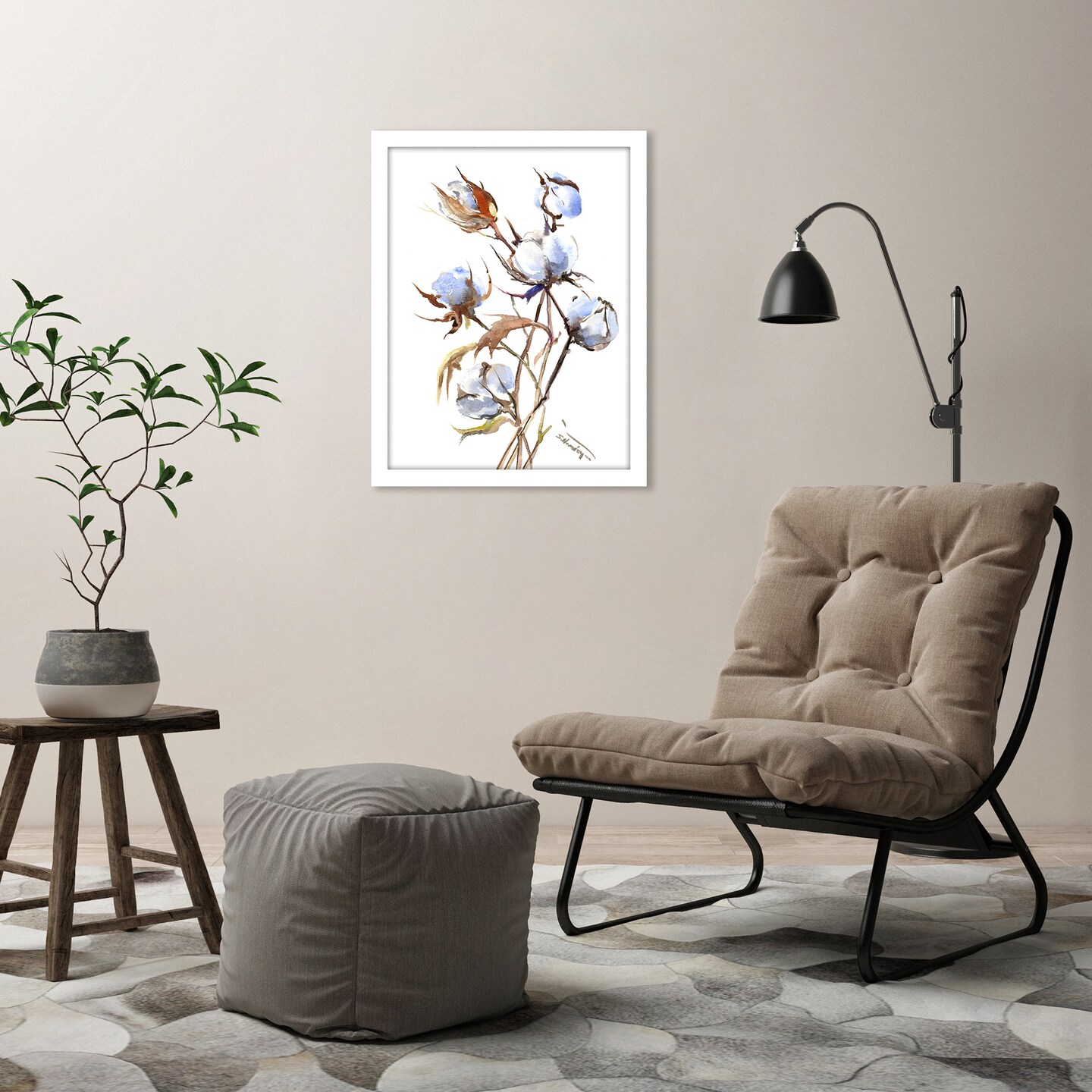 Cotton by Suren Nersisyan  Framed Print - Americanflat