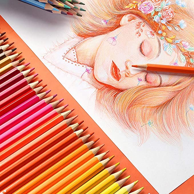 Black Widow Dragon Colored Pencils For Adult Coloring - 36 Coloring Pencils With Smooth Pigments - Best Color