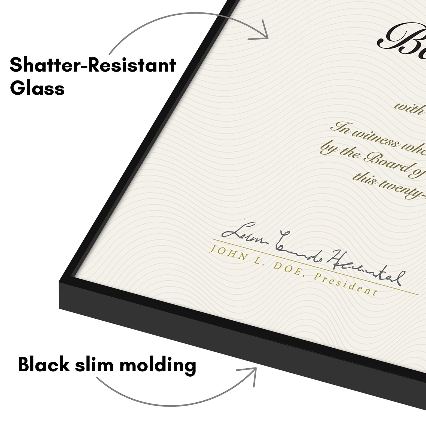 Americanflat Front Loading Picture Frame Set - Set of 6- Multi Picture Frames - Perfect for Photos and Wall Decor - Shatter Resistant Glass - Hanging Hardware with Snap-Out Easel