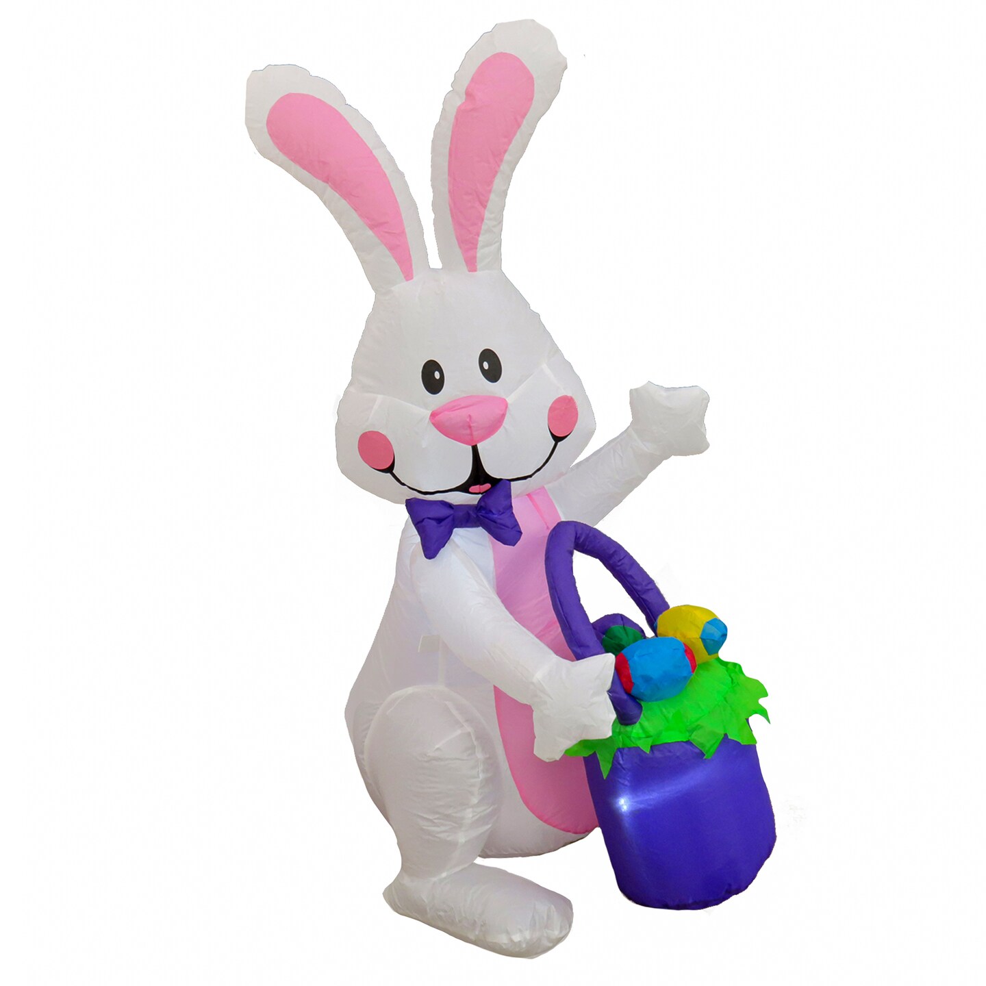 48&#x22; Inflatable Waving Easter Bunny