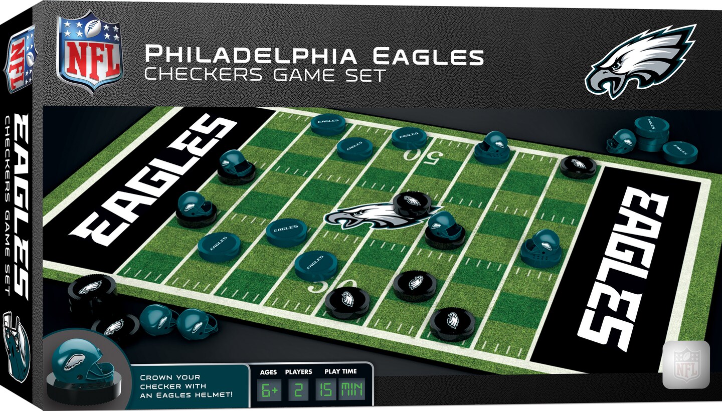 Masterpieces Officially licensed NFL Philadelphia Eagles Checkers Board