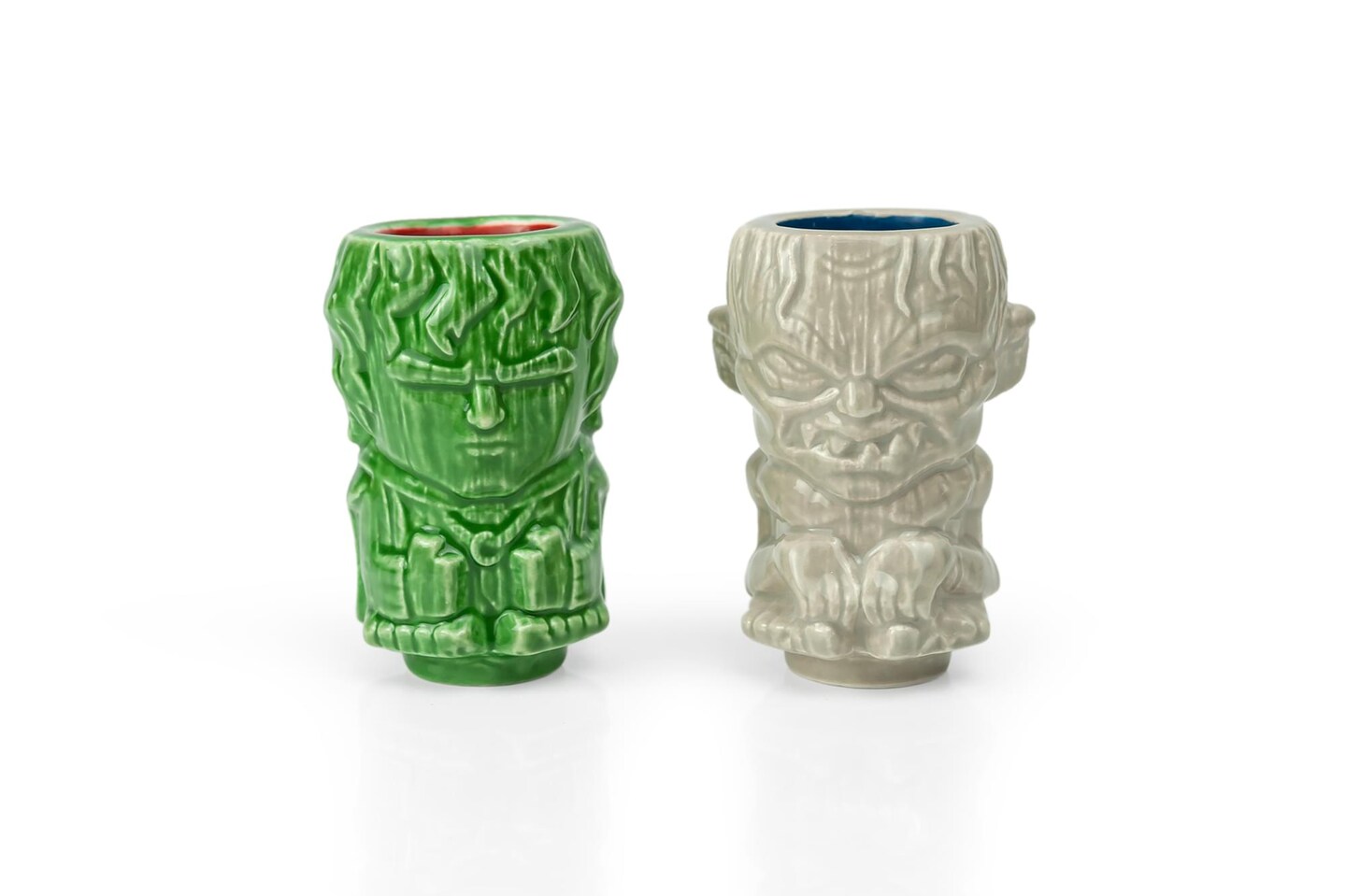 Geeki Tikis Lord Of The Rings Frodo & Gollum Mini Muglets | 2-Ounce Ceramic Mugs