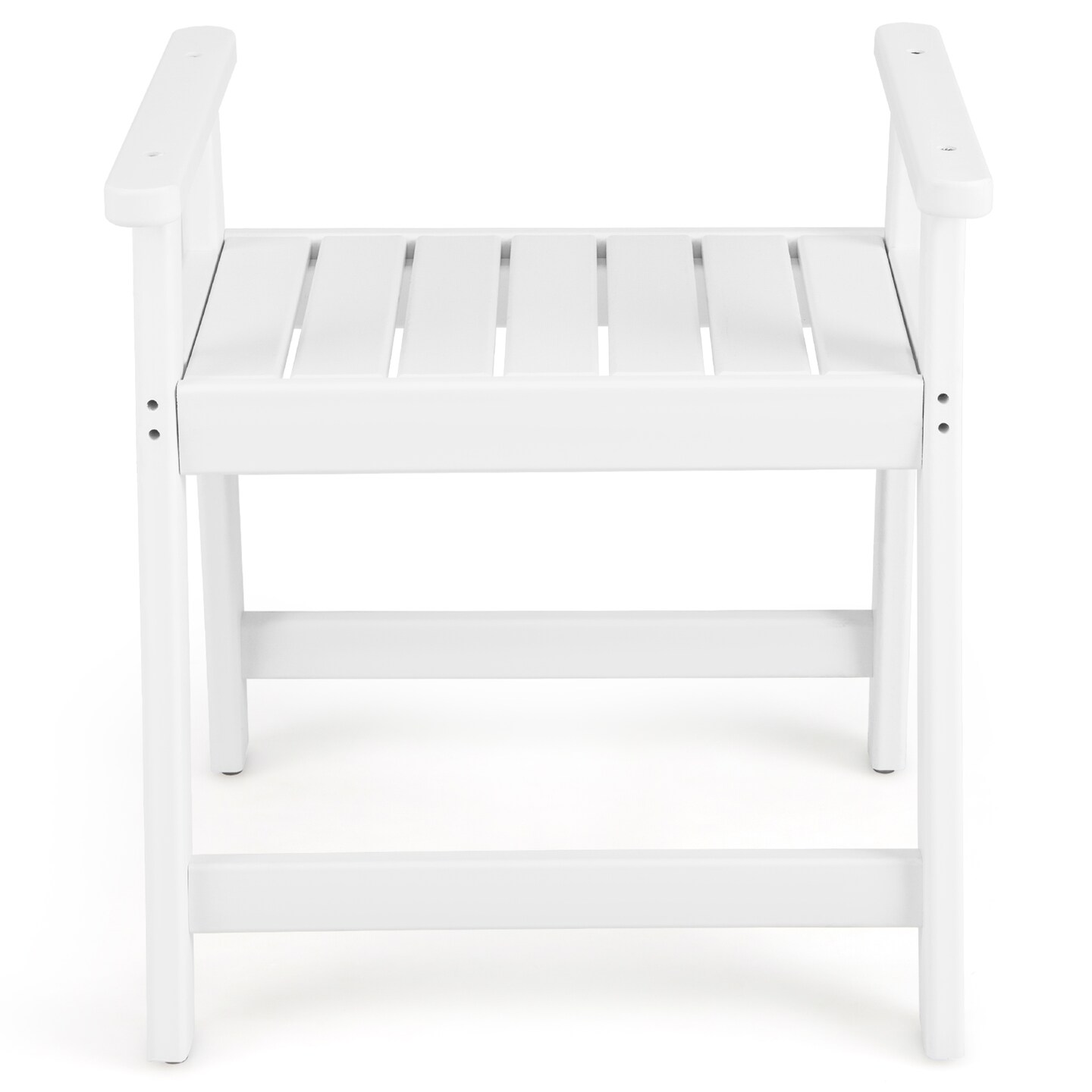 Shower Bench with Arms for Inside Shower Shaving Legs with Non-Slip Rubber Foot-pads