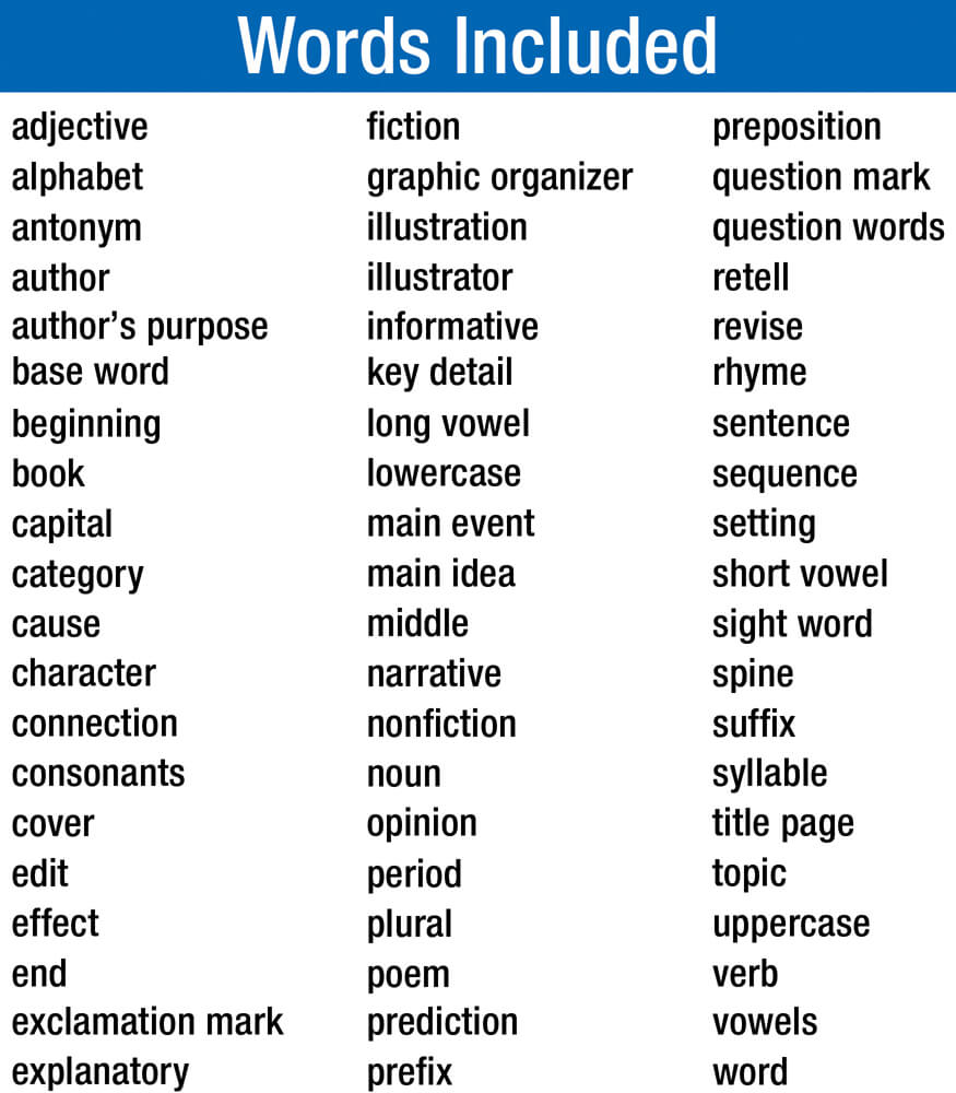 Carson Dellosa Kindergarten Language Arts Word Wall, 60 Color-Coded Vocabulary Flash Cards With Definitions, ELA Flashcards for Kids Ages 5-6, Phonics Preschool Learning Activities and Up