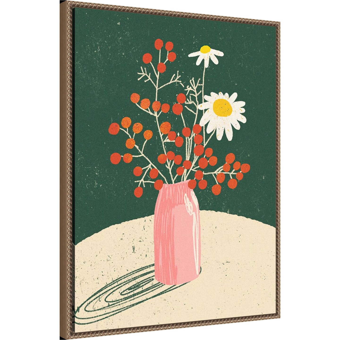 Vase Floral by Incado Framed Canvas Wall Art
