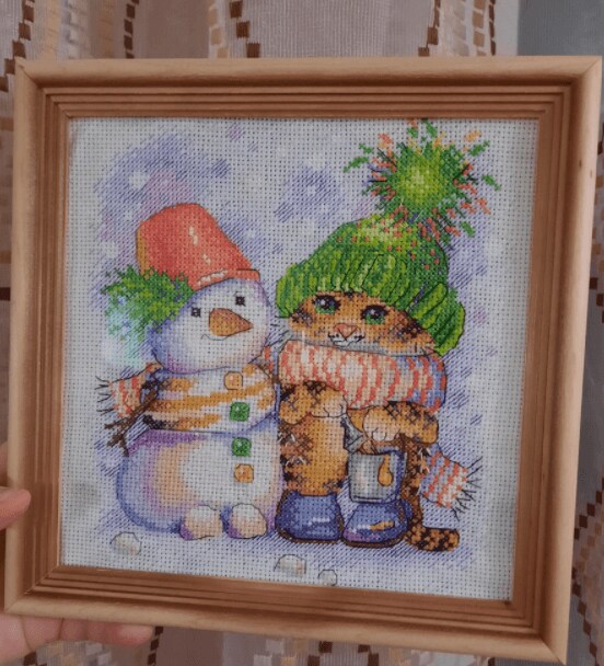 Striped Winter SM-620 Counted Cross Stitch Kit