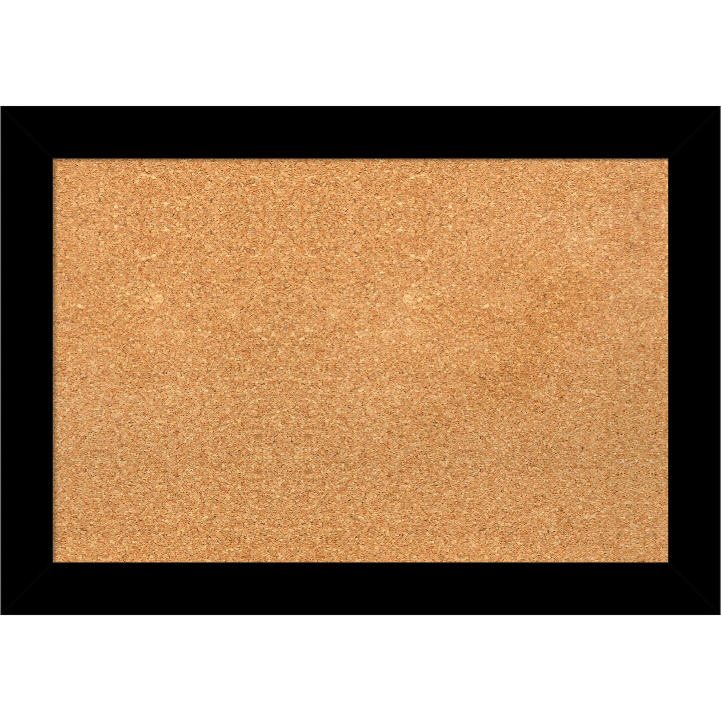Brushed Framed Corkboard, Natural Cork