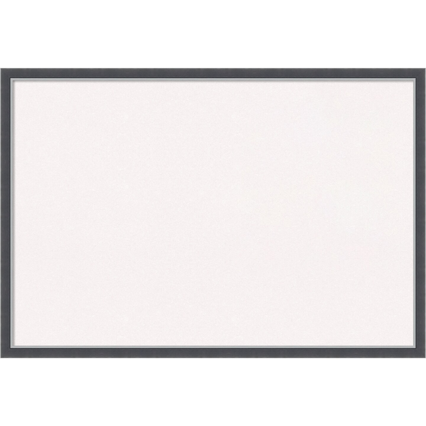 Eva Black Silver Thin Framed Corkboard, White Cork