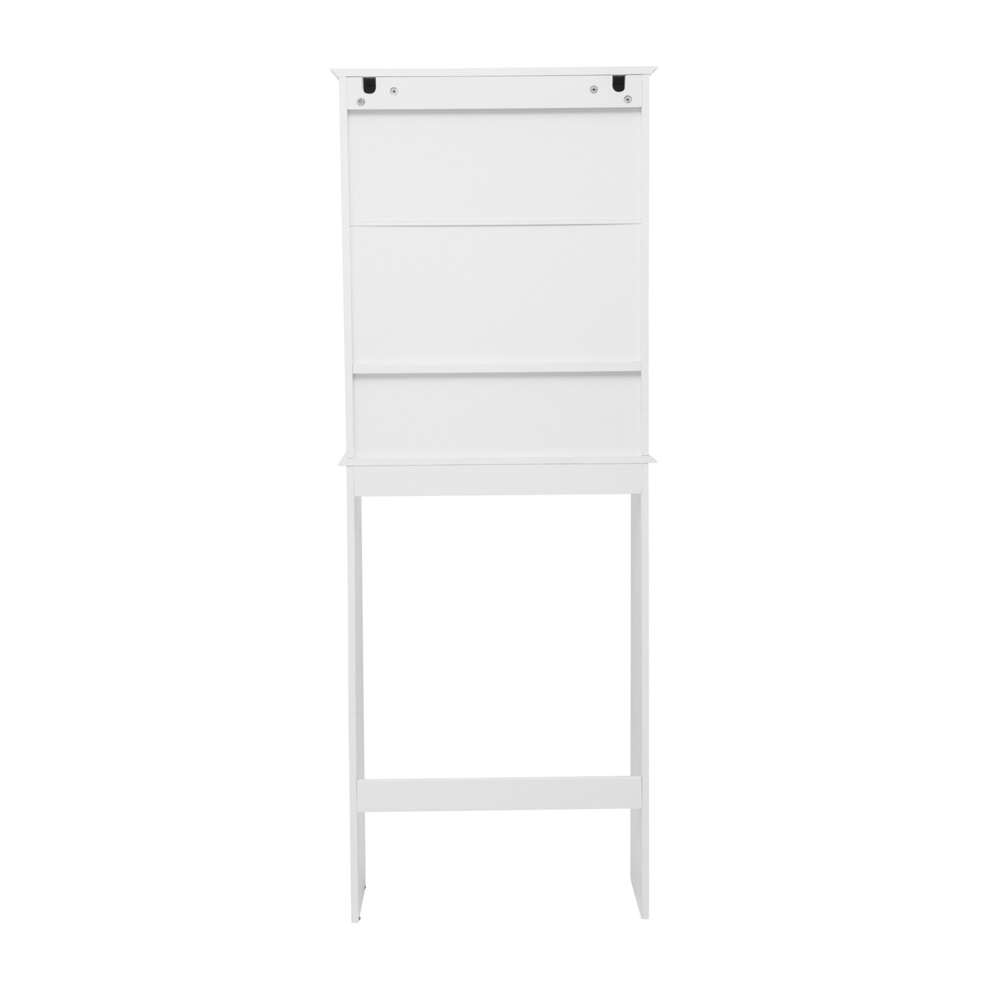 Merrick Lane Delilah Over the Toilet Bathroom Organizer with Shelves and Magnetic Closure Doors