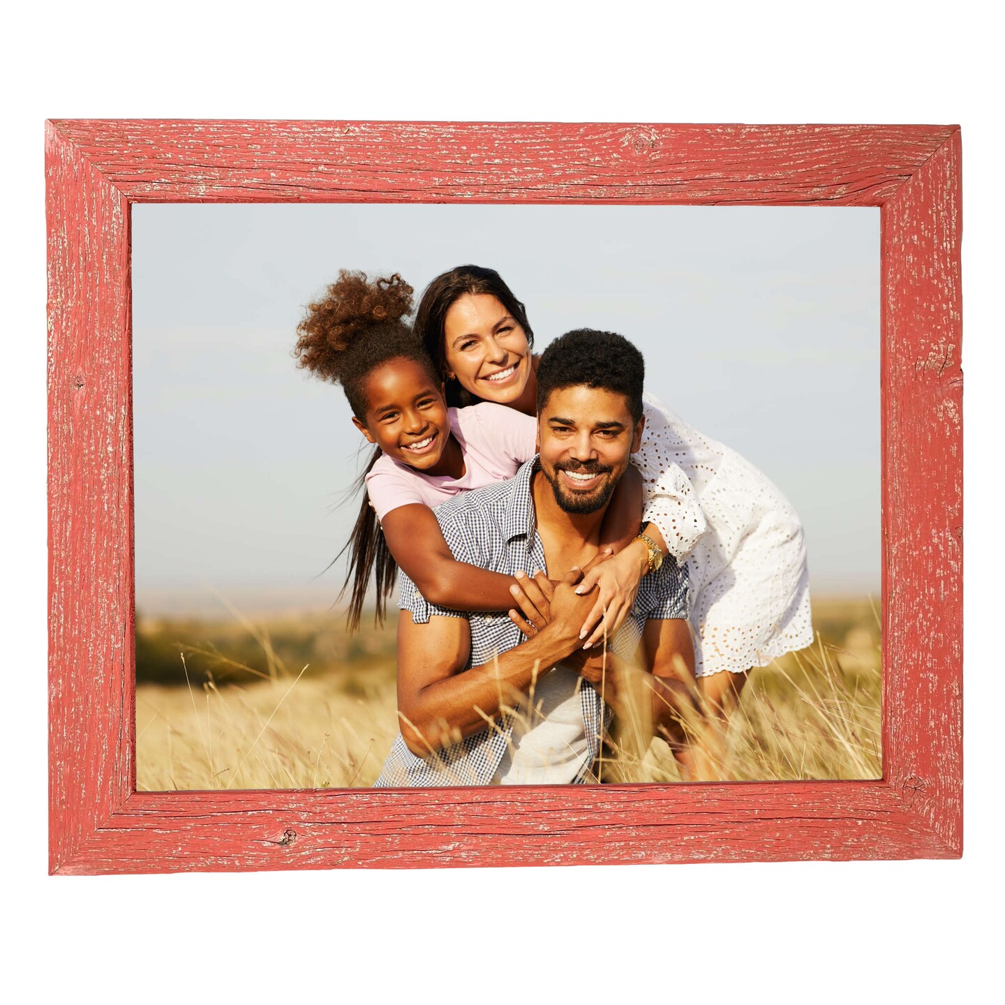 Rustic Farmhouse Standard 6 in. x 6 in. Tabletop Reclaimed Wood Picture Frame