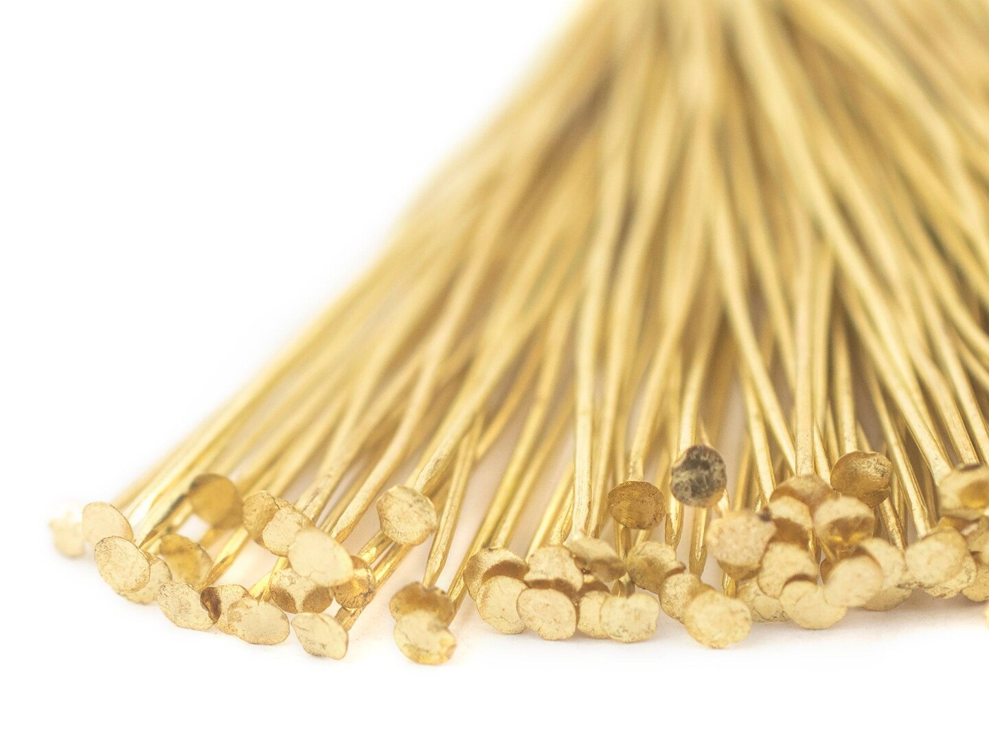 TheBeadChest Gold 21 Gauge 2.5 Inch Head Pins (Approx 100 Pieces)