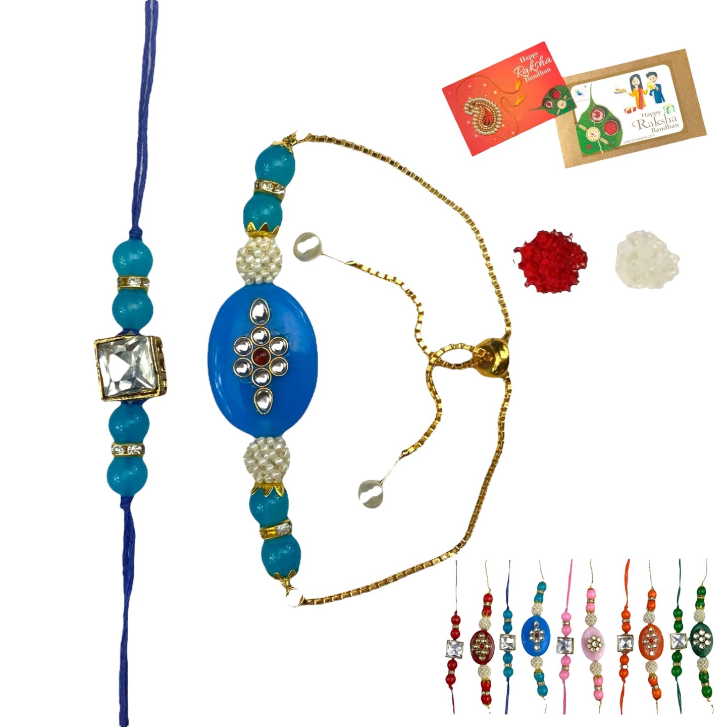 Amazon.com: Amba Handicraft Rakhi/Rakhi for Brother/Rudraksha Rakhi/Send  rakhi to USA/Rakhi for Brother with Gift Set/Rakhi Bracelet/rakhi for  brother and bhabhi/Rakhi Set : Everything Else