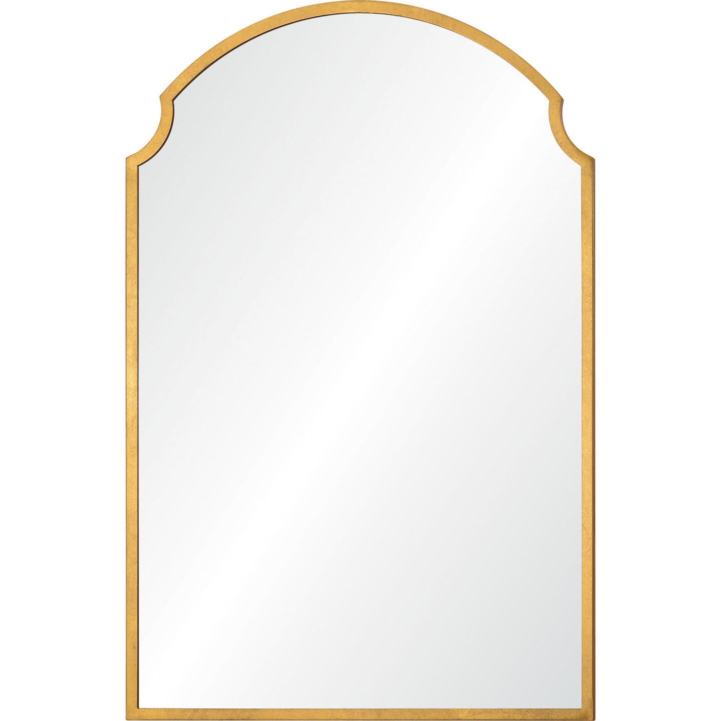 Signature Home Collection Arch Framed Rectangular Wall Mirror - 36" - Gold and Clear