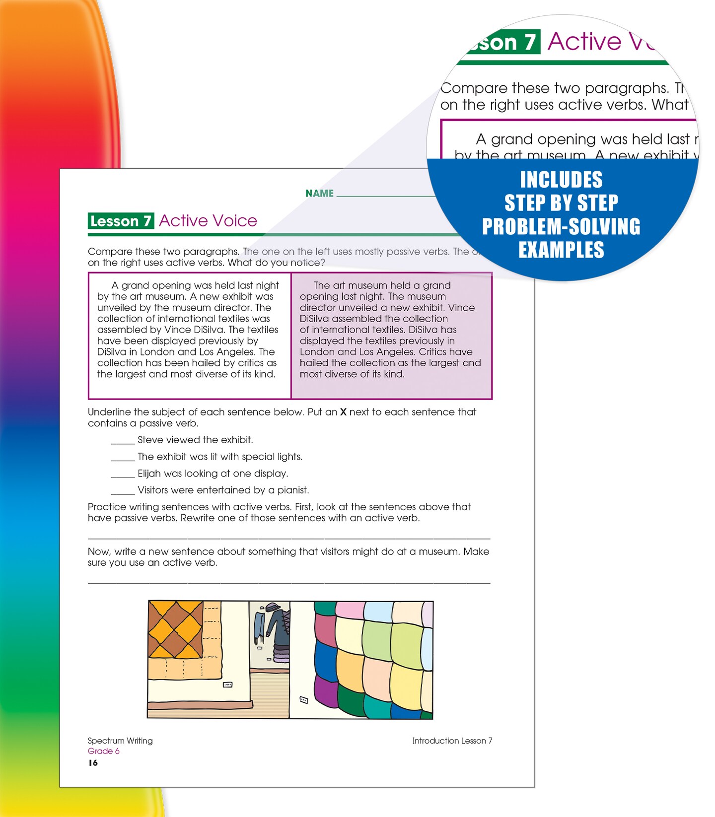 Spectrum 6th Grade Writing Workbooks, Ages 11 to 12, 6th Grade Writing, Informative, Argumentative, and Descriptive Story Writing Prompts, Writing Practice - 136 Pages