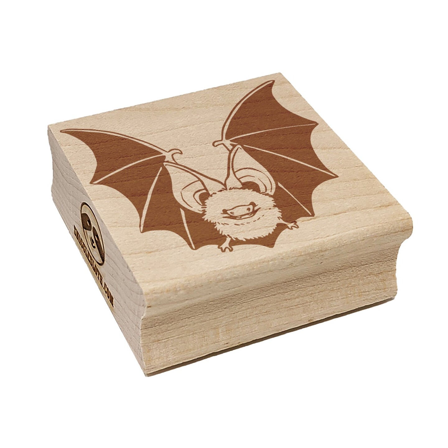 Adorable Long Eared Bat Square Rubber Stamp for Stamping Crafting