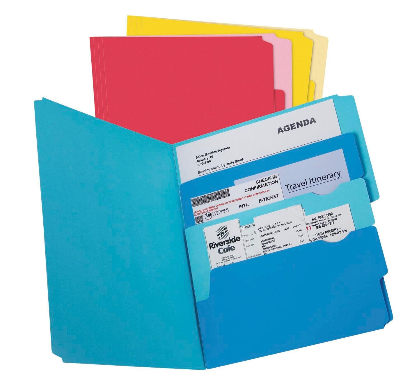 Pendaflex Divide-It-Up File Folder, Letter Size, Assorted Colors, Pack of 24