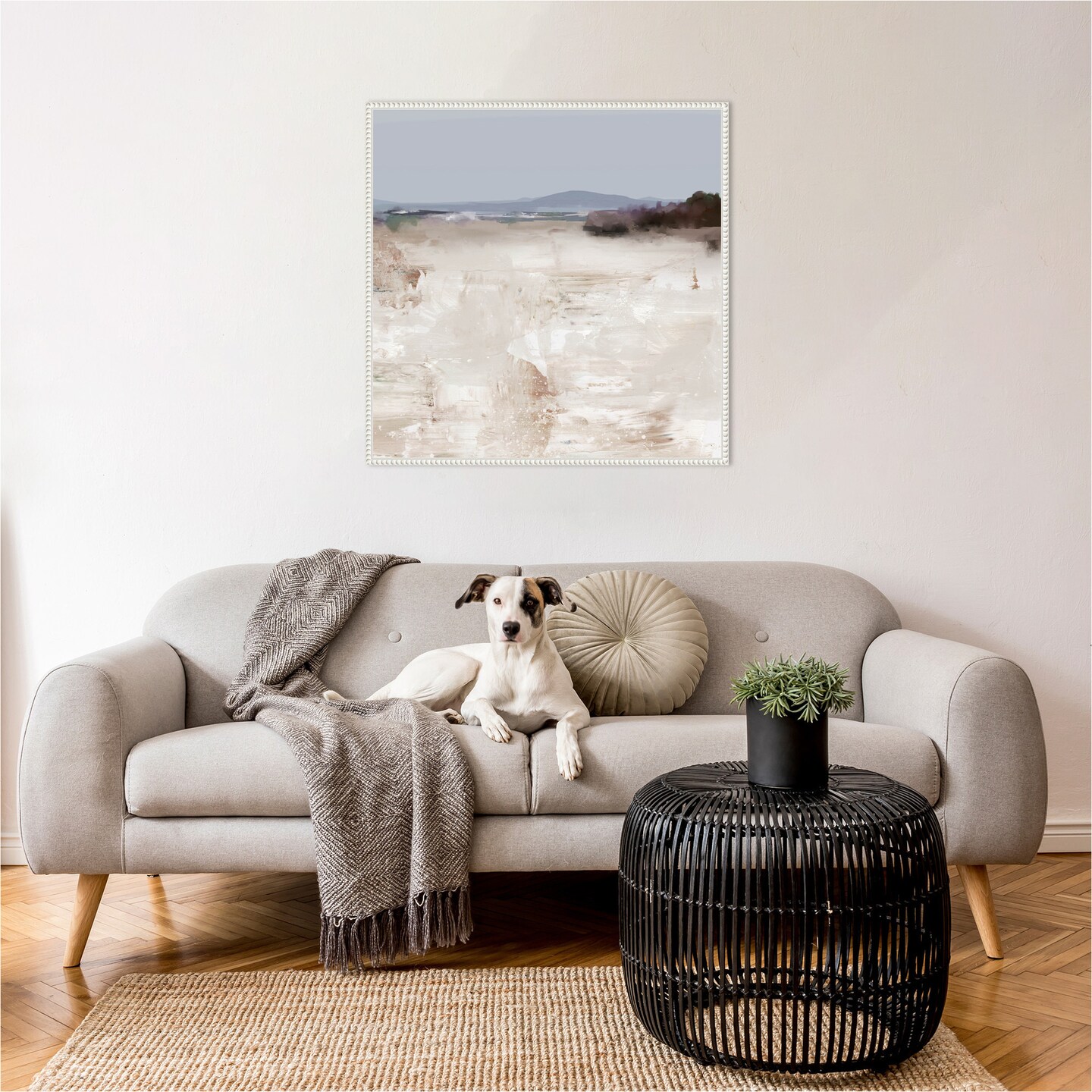 Stream by Dan Hobday Framed Canvas Wall Art