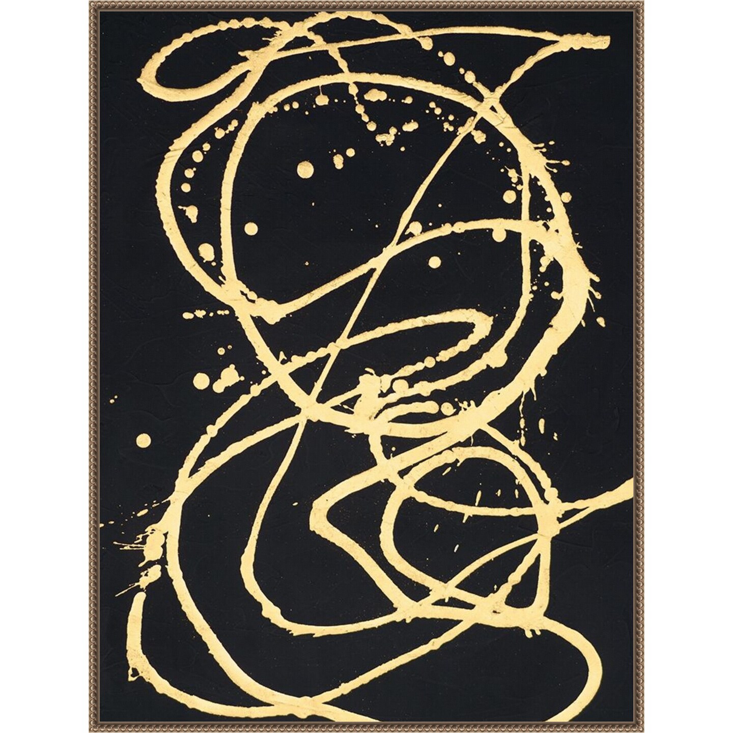 Gold Combo VI by Renee W. Stramel Framed Canvas Wall Art