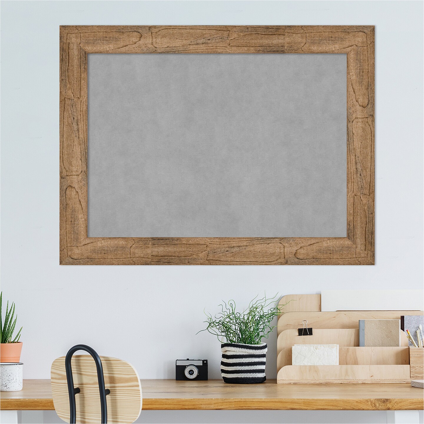 Owl Brown Wood Framed Magnetic Board