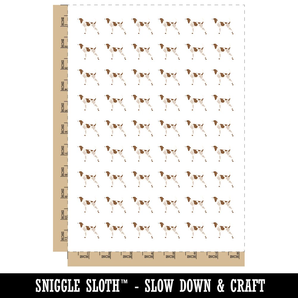 American English Coonhound Dog Solid Temporary Tattoo Water Resistant Fake Body Art Set Collection (1 Sheet)