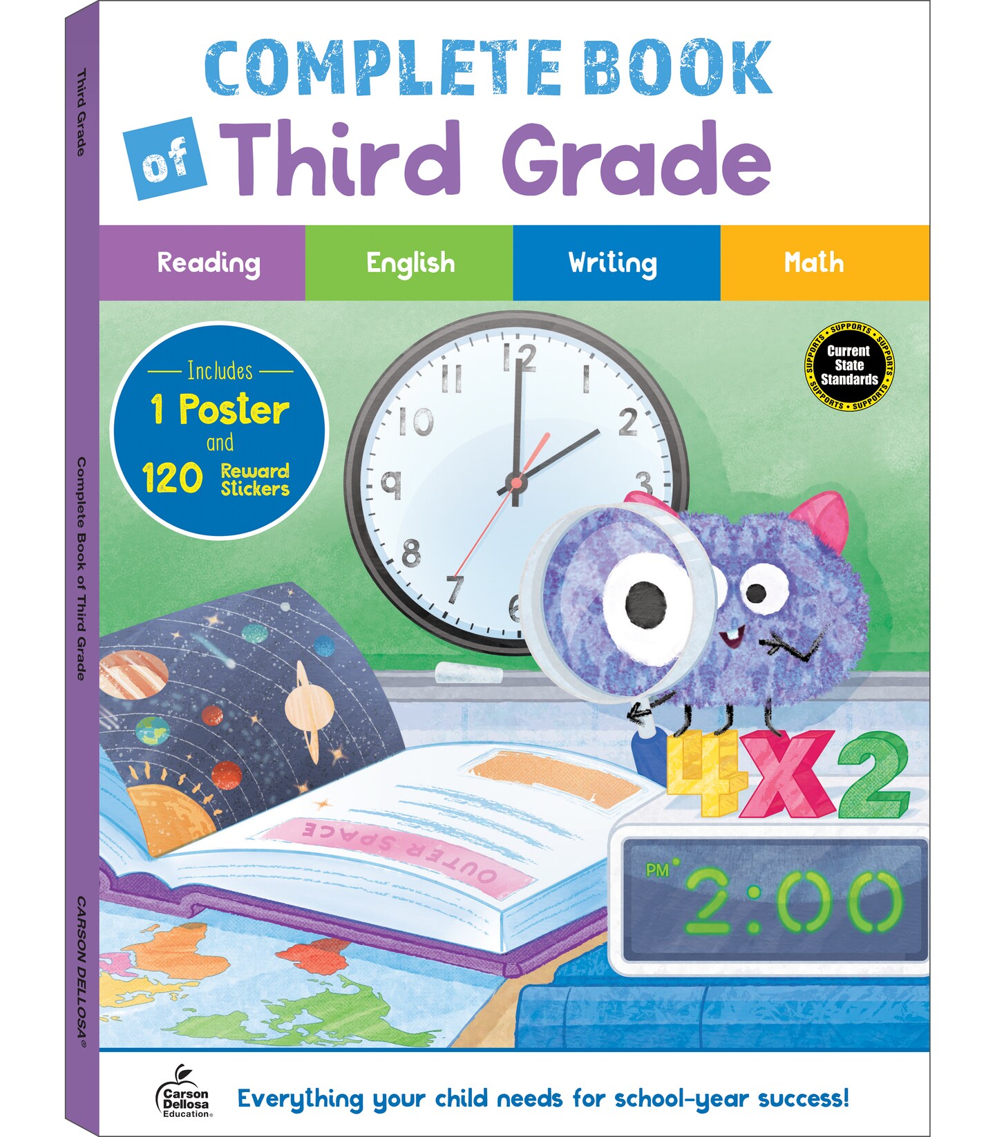 Carson Dellosa The Complete Book of 3rd Grade Workbooks, Reading ...