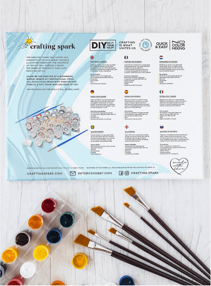 Painting by Numbers kit Crafting Spark Modern Classic S077 19.69 x 15.75 in