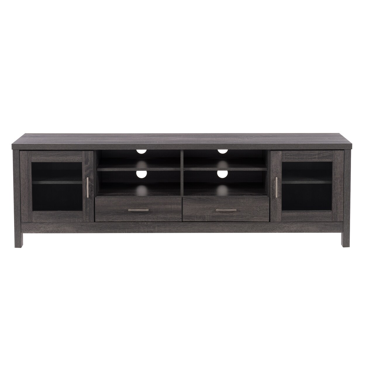 Corliving Hollywood Dark Grey Tv Cabinet For Tvs Up To 85&#x22;