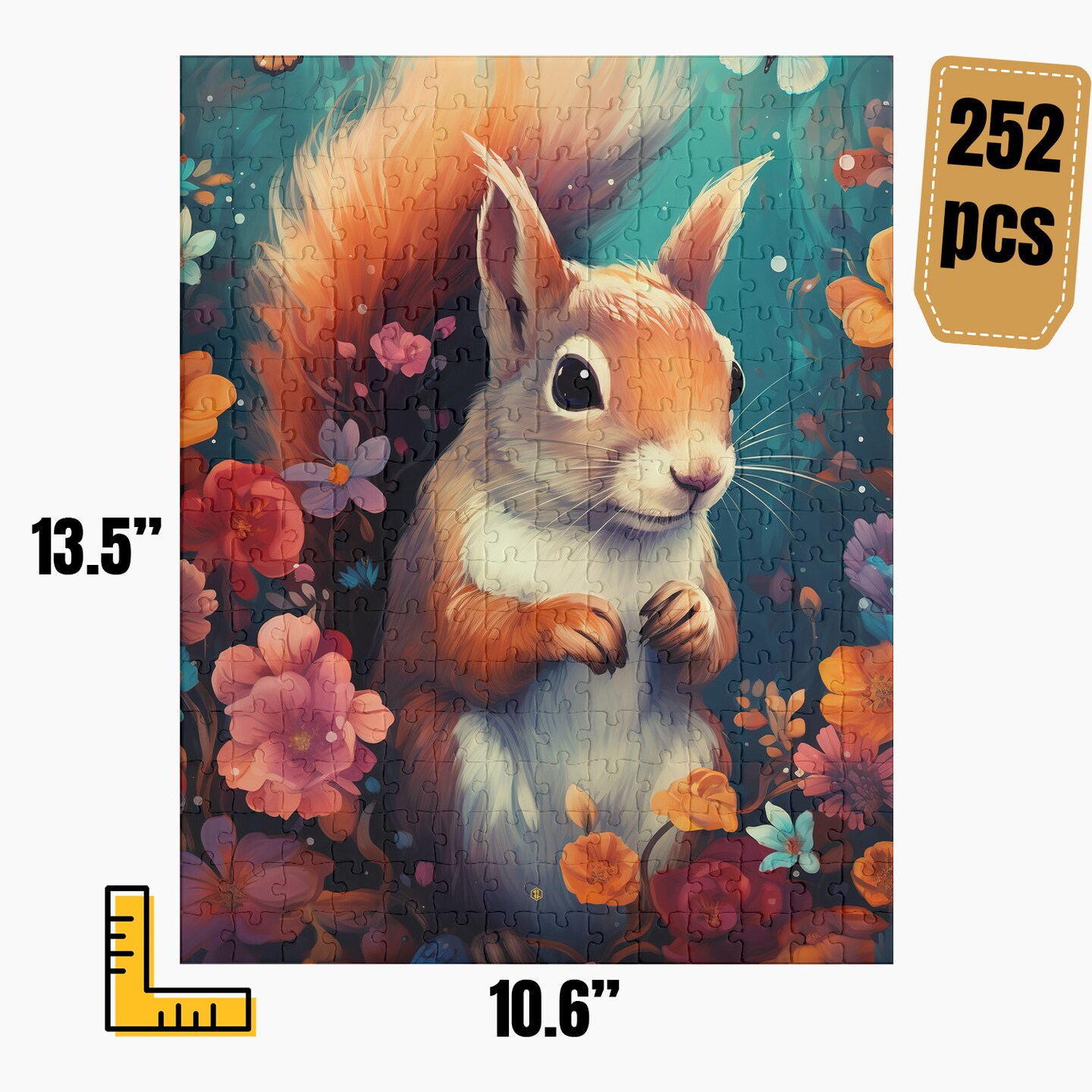 Squirrel Jigsaw Puzzle, Family Game, Holiday Gift | S1 product 3