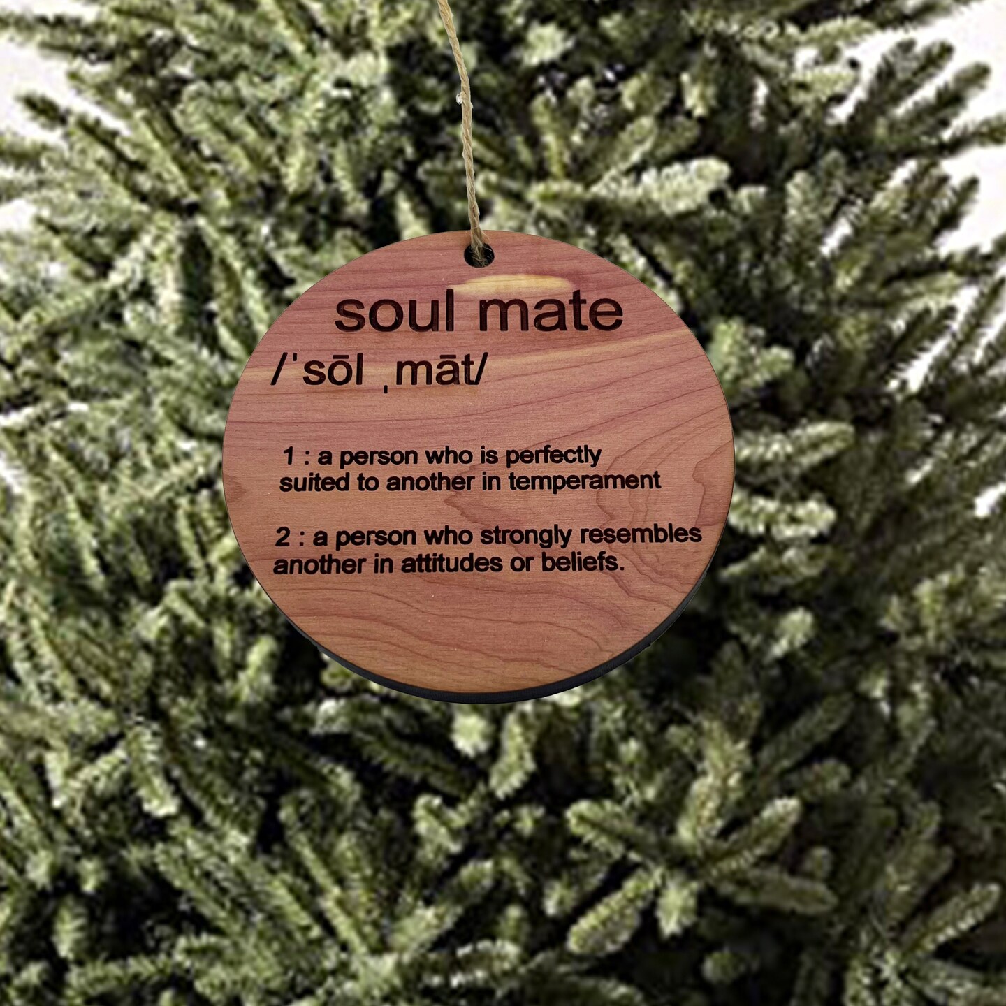 Soulmate - Cedar Ornament Soulmate - Cedar Ornament