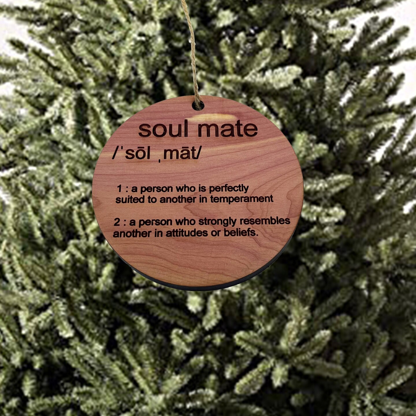 Soulmate - Cedar Ornament