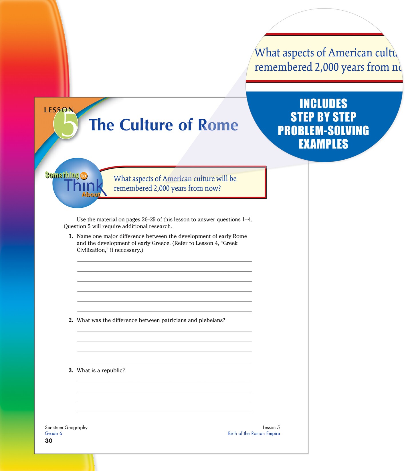 Spectrum Grade 6 Geography Workbook, Map Skills, World History and Religion, Current Events, and More, Social Studies Classroom or Homeschool Curriculum