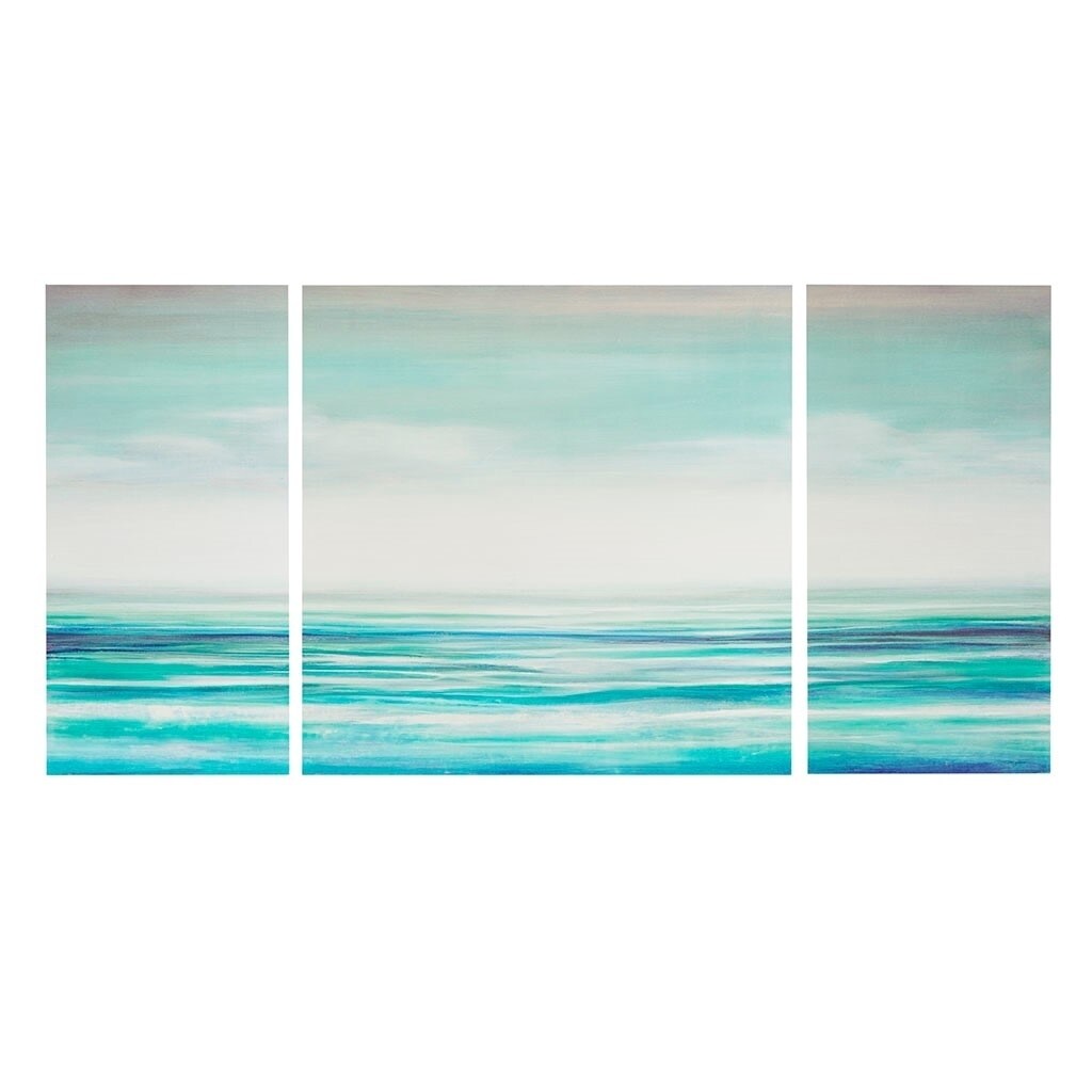 Gracie Mills   Zackary Ocean Horizon Triptych Canvas Set - GRACE-9274