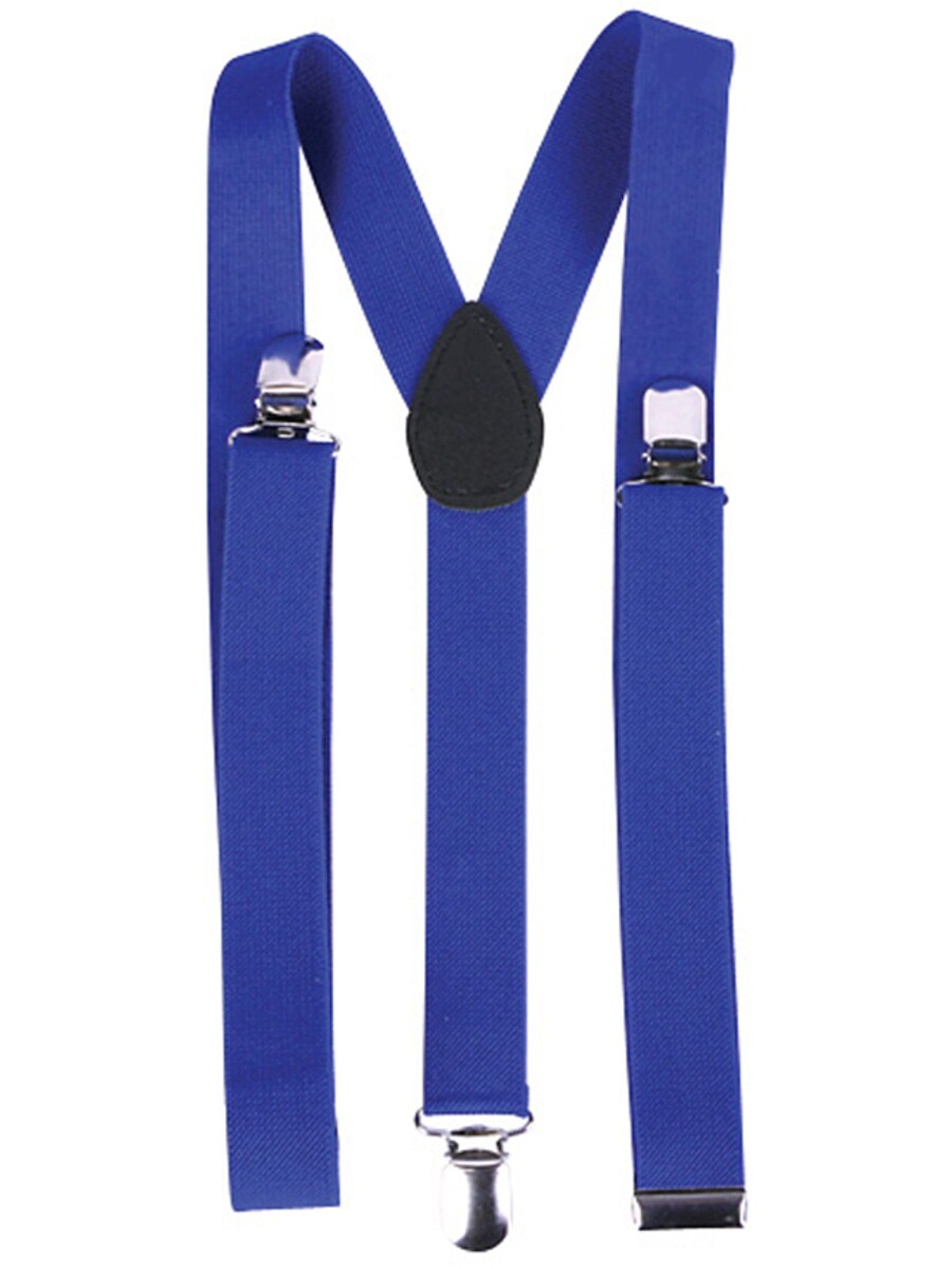 Child&#x27;s Clown Costume Accessory Bright Royal Blue Suspenders