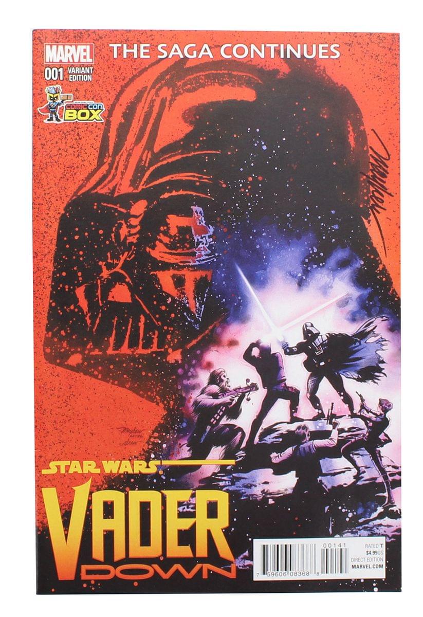 Star Wars Vader Down #1 | Con Box Color Cover | AUTOGRAPHED - Mike Mayhew
