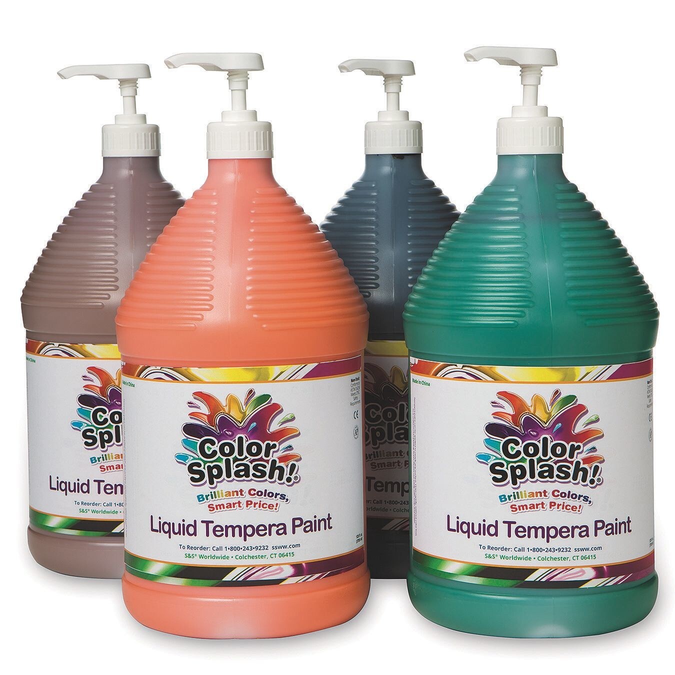 Color Splash!&#xAE; Liquid Tempera Paint  - Set B, Gallon (Set of 4)