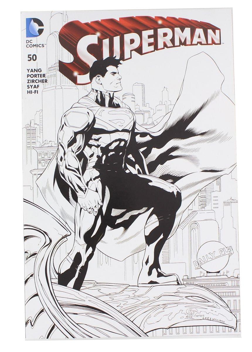 DC Comics Superman #50 | Comic Con Box B&#x26;W Cover