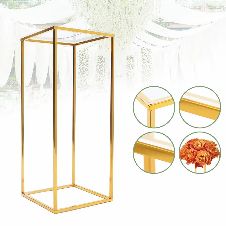 60cm Gold Metal Wedding Flower Stand