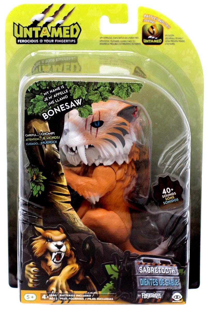 Fingerlings Untamed Sabretooth Interactive Collectible Dinosaur - Bonesaw